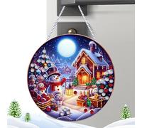 Pendentif Bonhomme De Neige - Kit D'ornement Créatif À Suspendre 20 X 20 X 1 Cm | Ensemble De Décoration De Bonhomme De Neige Mignon pour Emballage De Cadeau d'arbre De, Décor Festif | Pendentif