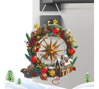 Pendentif Bonhomme De Neige - Kit D'ornement Créatif À Suspendre 20 X 20 X 1 Cm | Ensemble De Décoration De Bonhomme De Neige Mignon pour Emballage De Cadeau d'arbre De, Décor Festif | Pendentif