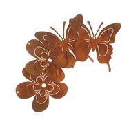 Pendentif Bonsaï en Fer, Lot de 4, Décor Décoratif Suspendu | Design en Fer Art, Trou Intégré, pour Pots de Fleurs et Branches, Usage Extérieur Balcon