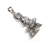 Pendentif Bouddha - Argent Sterling - Symbole de protection - Porte-bonheur - Unisexe, Argent sterling