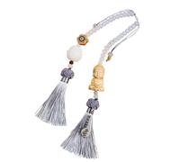Pendentif bouddhas chinois Feng Shui pour voiture - Pendentif Talismans - Bonne chance - Ornement à suspendre pour voiture