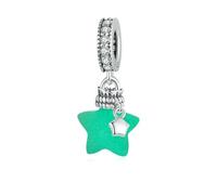 Pendentif Bouteille À Souhaits Phosphorescent En Argent Sterling 925, Coquillage, Lune, Chat, Étoile, Breloque Océan Lumineuse Pour Bracelet
