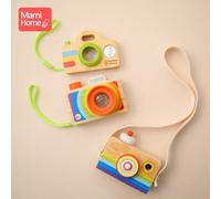 Pendentif Caméra En Bois Jouets Montessori Pour Enfants, Décoration De Chambre D'enfant, Blocs Cadeau Pour La Journée Des Enfants