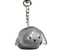 Pendentif capsule souvenir en fourrure de lapin, bouteille de rangement pour cheveux en forme de lapin, porte-clés transparent pour poils de lapin, porte-clés souvenir pour poils d'animaux domestiques