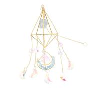Pendentif Carillon À Vent En Cristal Élégant Décoration Suspendue Légère Attrape-soleil Pour