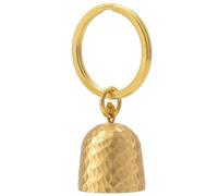 Pendentif carillon à vent en laiton fort - 58 mm - Porte-clés Feng Shui pour sac à dos, cyclisme et décoration d'intérieur, son clair