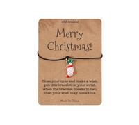 Pendentif carte de Noël fait à la main mignon Père Noël en céramique souple bracelet tire-bouchon boucles d'oreilles, taille unique, Plastique, Pas de gemme