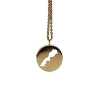 Pendentif carte du Maroc en argent sterling plaqué or 14 carats, forme ronde de 24 mm et épaisseur de 1,5 mm, breloque Terre, bijou de voyage délicat | Médaillon gravé Aventure | LKB_MAP_388