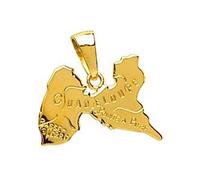 Pendentif carte guadeloupe