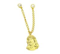 Pendentif casquette de baseball - Chapeau de sport doré - Ornement - Broche gravée Dieu pour garçon - Accessoire de sport de plein air pour femme, taille unique, Comme décrit