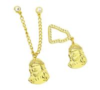 Pendentif casquette de baseball - Chapeau de sport doré - Ornement - Broche gravée Dieu pour garçon - Accessoire de sport de plein air pour femme, taille unique, Comme décrit