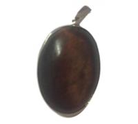 Pendentif cerclé oeil de taureau