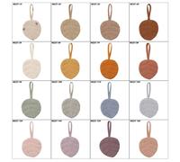 Pendentif Chaîne Attache-Tétine Pour Bébé, 1 Pièce, Porte-Sucette En Forme De Feuille De Coton Doux, Ornement Factice Pour Nouveau-Né