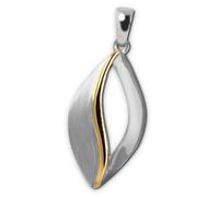 Pendentif Chaîne Feuille Pour Femme Silberdream Couleur Or En Argent 925 Sdh4378t