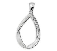 Pendentif Chaîne Swing Pour Femme Silberdream En Argent 925 Zircone Blanc Sdh4374w
