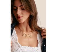 THOMAS SABO Charm pendentif boussole en argent plaqué or - Avec pierres de zircone blanches, argent 925 recyclé & Connect Loop