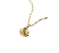 Pendentif Charm Fleur de Rose Connect Plaqué Or