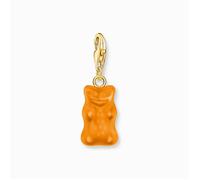 Pendentif Charm Ours en Or Plaqué Or Orange