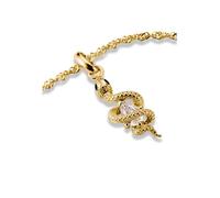 Pendentif Charm Serpent avec Pierre Connect Doré à l'Or Fin