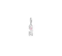 Pendentif Charm - THOMAS SABO - Amour - Argent sterling 925 - Émail rose - Zircone blanche