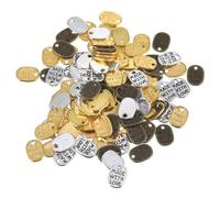 Pendentif Charme Fait avec Amour en Alliage pour Bracelets et Fermetures | 360 Pièces, Surface Lisse Gravée D’un Seul Côté, Usage Multi-projets pour Scrapbooks et Bijoux Faits Main Couleur Aléatoire