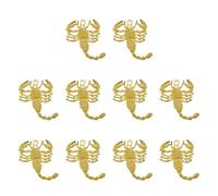 Pendentif Charme Scorpion en Alliage Doré, Lot de 10 Pièces