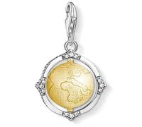 Pendentif Charme - Thomas Sabo - 1711-849-39 - Argent sterling poli 925 - Doré - Globe Mondial Vintage