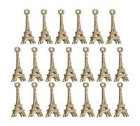 Pendentif Charme Tour en Alliage Doré, Lot de 20 Pièces pour Bracelet