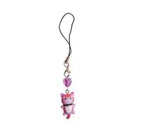 Pendentif Chat Mignon, chaîne de téléphone, Sangle en Forme de cœur, lanière de téléphone, Porte-clés en résine, Sac à Dos, Ornement, Bijoux de fête