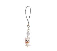 Pendentif Chat Mignon, chaîne de téléphone, Sangle en Forme de cœur, lanière de téléphone, Porte-clés en résine, Sac à Dos, Ornement, Bijoux de fête