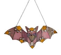 Pendentif chauve-souris accrocheur de lumière du soleil, chauve-souris plate colorée en acrylique, attrape-lumière du soleil, attrape-lumière du soleil arc-en- , décoration murale pour intérieur ou