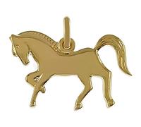 Pendentif Cheval Plaqué Or 750/000 - Mixte - idée cadeau anniversaire
