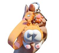 Pendentif Chien Porte-clés Corgi Mignon chaîne de clé de Voiture Sac de Chiot Sac à Main Portefeuille Charme Pendentif Sac à Dos Porte-clés Jolie Chaîne de Voiture pour Chien Clé