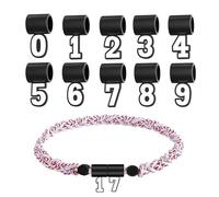 Pendentif chiffres pour athlètes, pendentif chiffres sportifs à chaîne de 0 à 9 - bijou souvenir pour les athlètes entraîneurs pères cadeau anniversaire Noël fête des pères