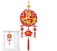 Pendentif chinois de l'année du cheval, floqué traditionnel, pendentif 2026 de l'année du cheval chinois du Vietnam, pour porte, fenêtre, salon, chambre à coucher, entrée, famille, amis, voisins