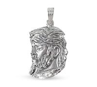 Pendentif Christ des Gitans en Argent Massif 925m silhouette massive de 43 mm.