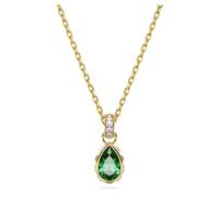 Swarovski Pendentif Stilla, Taille poire, Vert, Placage de ton or