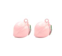 Pendentif Cloche En Cuivre En Forme De Pêche Et De Feuille ¿ Style Cloche De Temple Japonais, Lot De 2, Décoration Suspendue Durable