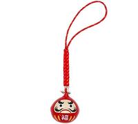 Pendentif Cloche Porte-Bonheur Japonais, Cloches Daruma, Porte-clés, Richesse, santé, Fortune, Symbole d'évitement du Mal, Mascotte, Cadeau pour