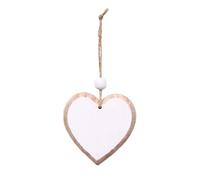 Pendentif Coeur en Bois Naturel Breloque Faite À La Main pour Saint-Valentin Ornement Suspendu pour Les Fêtes Et Décoration Quotidienne Artisanat