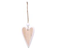 Pendentif Coeur en Bois Naturel Breloque Faite À La Main pour Saint-Valentin Ornement Suspendu pour Les Fêtes Et Décoration Quotidienne Artisanat
