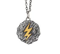 Pendentif Colère de Zeus, Collier de Mythologie Grecque Antique, Tendance pour Homme Hip-Hop Punk Bijoux Décoratifs, Commémoratifs, Accessoires Tendance et CréAtifs(Pendant+silver chain)