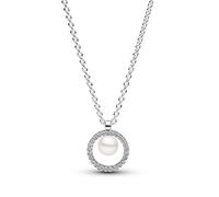 Pendentif Collier Femme - Argent - 393165C01-45 - Zirconia Cubique - Nacre - Maille Ancre