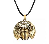 Pendentif Collier Gothique Insecte Égyptien Scarabée Amulette Ancienne Protection Bijoux cotillons