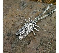 Pendentif Collier Mignon d'insecte de Cigale Cadeau de Bijoux d'été pour Son Collier de Cigale, Collier de Pendentif de Cigale, Collier Antique d'insecte d'insecte cotillons