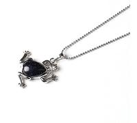 Pendentif, collier, personnalisable, colliers à pendentif pour femme, collier en pierre de cristal, délicat grès bleu naturel, joli pendentif grenouille, amulette Reiki, chakra, chaîne de yoga