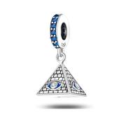 Pendentif commémoratif en argent sterling 925 pour remise de diplôme avec inscription « Mom Daughter Sister Cat Dog God Heaven » - Compatible avec les bracelets à breloques Pandora Moments, 4mm Hole