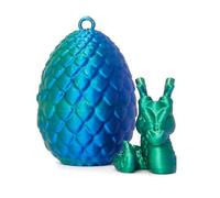 Pendentif complexe en résine en forme de dragon dans des œufs, figurine de dragon en cristal, jouet pour les amateurs de fantaisie dans les œufs, porte-clés, taille unique, Comme décrit, Comme décrit.
