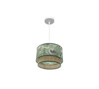 Pendentif Congo 30D 1 x E27 Blanc/Vert-Naturel
