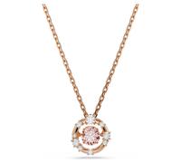Pendentif Constella, Taille ronde, Dancing stone, Rose, Doré à l’or rose 18 carats (750/1000) OS